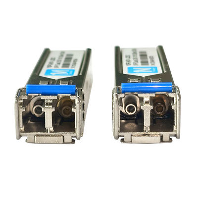1.25G Data Rate Fiber Optic Transceivers SFP 155M BIDI 60km 1310nm/1550nmn LC Connector DDM WDM Simplex Optical Module