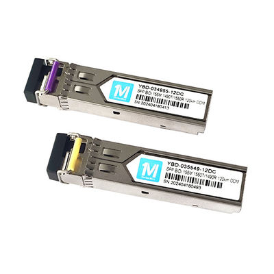 155M BIDI LC Interface 100km 1490nm/1550nm DDM WDM Simplex Optical Module Transceiver SFP Module Connectivity Solutions