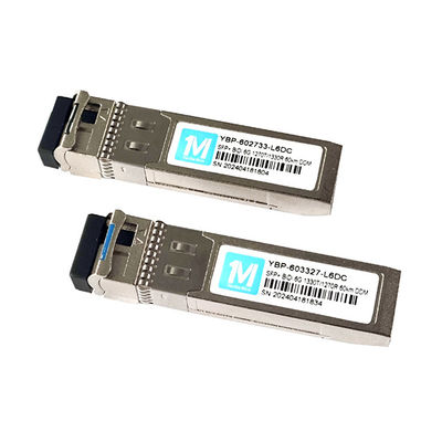 6G SFP BIDI 60km WDM LC Connector DDM Optical Transceiver 1270/1330nm Data Rate 6G Single Mode Fiber Transceiver Module